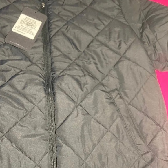 Skechers Logo Milestone Reversible Quilted Pattern Bomber Jacket Black Athletic - Picture 5 of 10